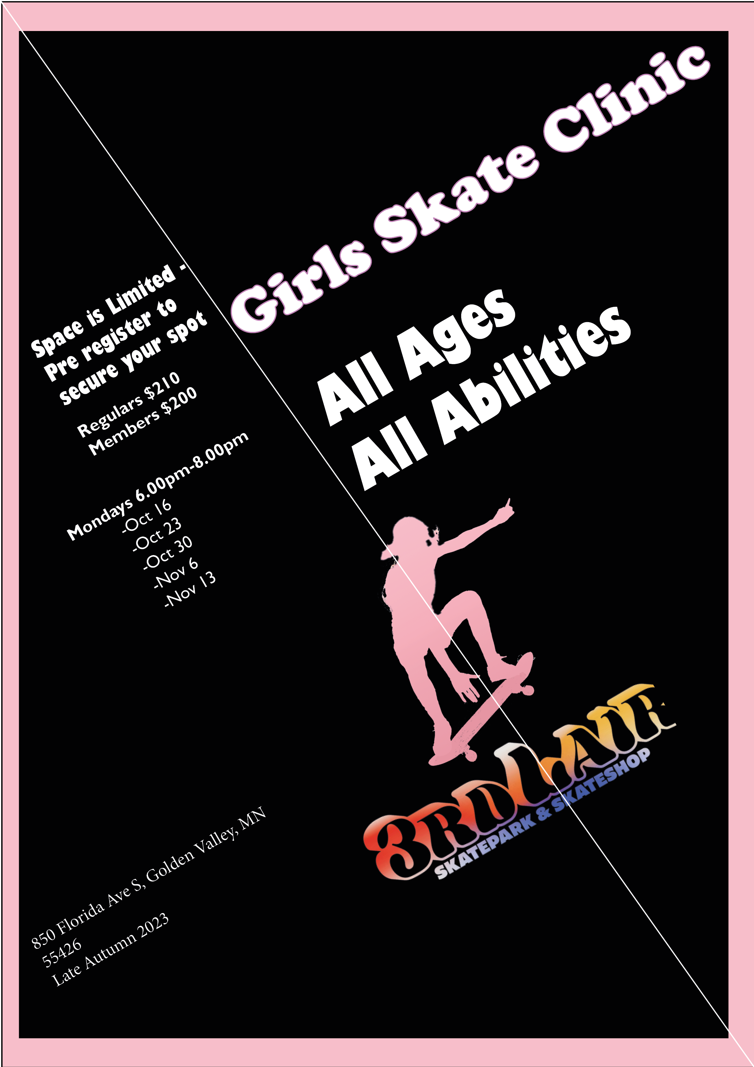 Skateboard InDesign poster 3- final design